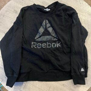Reebok Womens Black Crewneck Sweater
